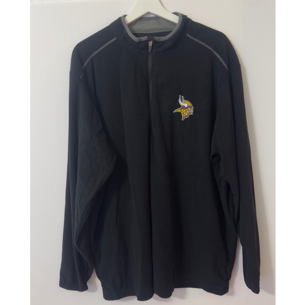 Minnesota Vikings Antigua Quarter Zip Pullover Jacket Mens Size XL